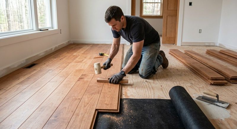 Cherry Floor Installation in Halethorpe, MD