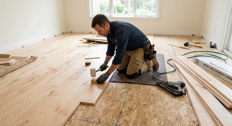 Maple Flooring Installation in Millersville, MD