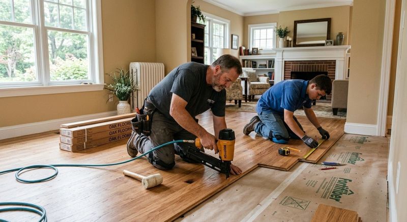 Oak Floor Installation in Elkridge, MD
