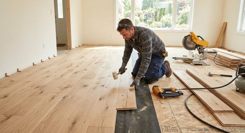 Oak Floor Installation in Lutherville Timonium, MD
