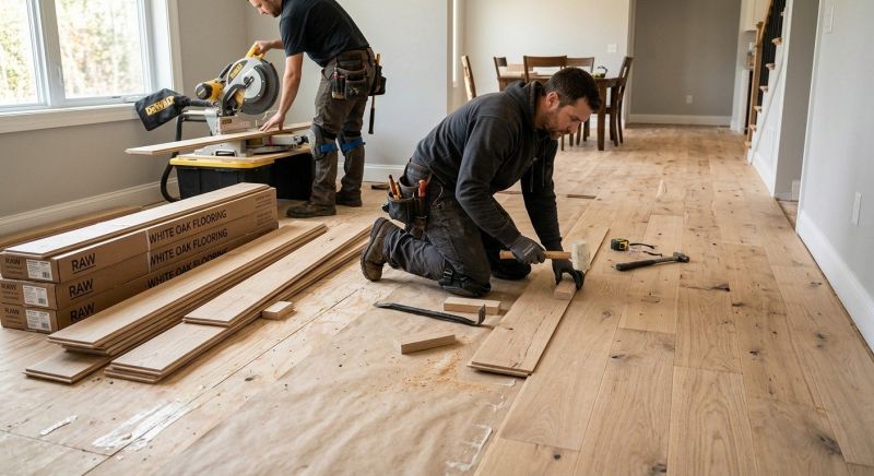 Oak Floor Installation in Parkville, MD