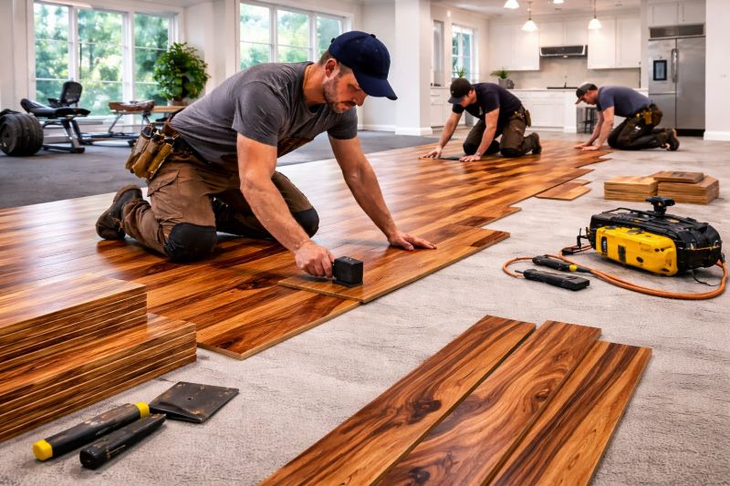 Teak Flooring Installation in Columbia, MD