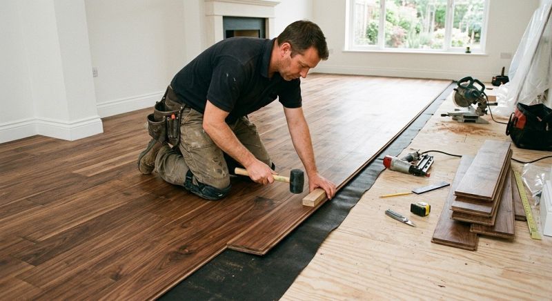 Walnut Flooring Installation in Columbia, MD