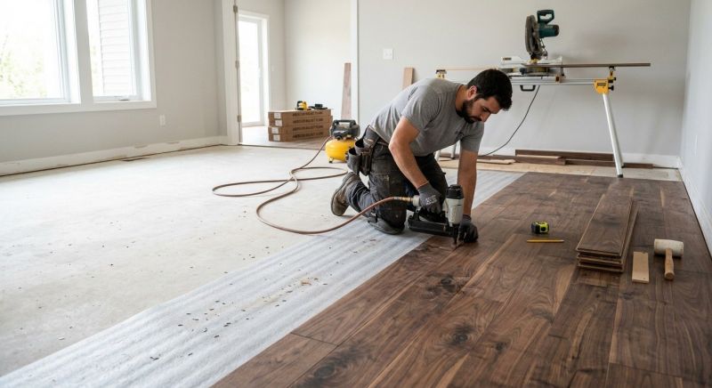 Walnut Flooring Installation in Columbia, MD