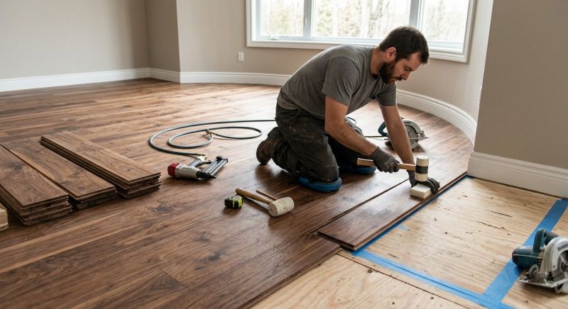 Walnut Flooring Installation in Columbia, MD
