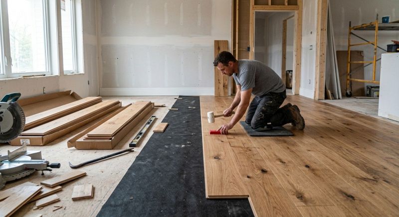 Wide Plank Floor Installation in Columbia, MD